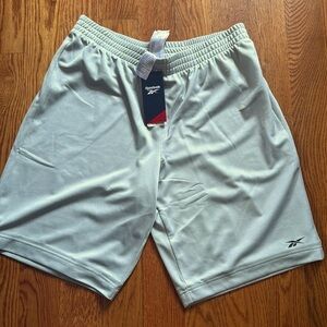 Men’s Reebok mesh weave shorts, Size L, Color Gray, NWT